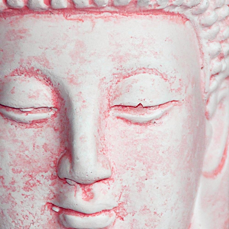 Glezna melnā rāmī - White Buddha Head  Home Trends