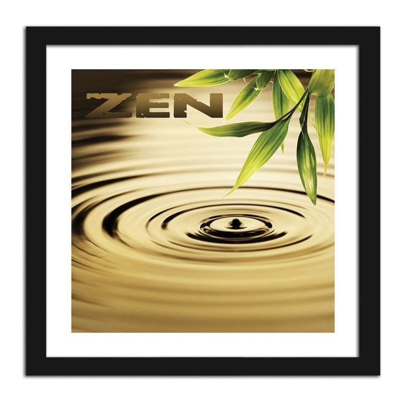 Glezna melnā rāmī - Zen - the element of water  Home Trends