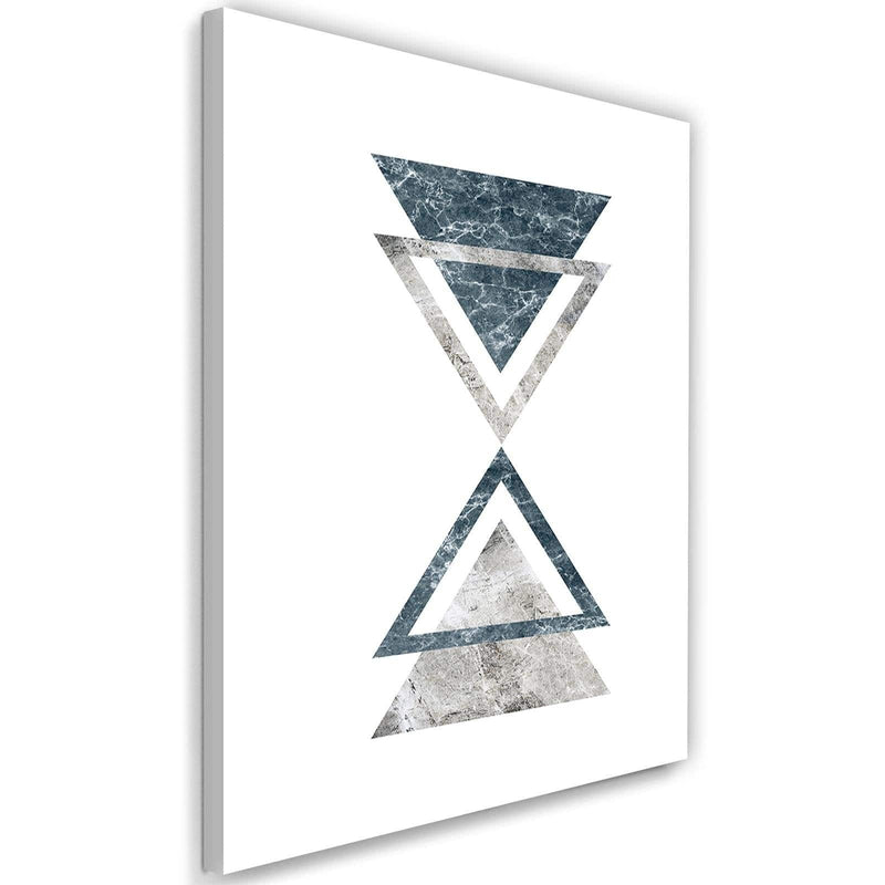 Kanva - Abstraction With Marble Triangles  Home Trends DECO