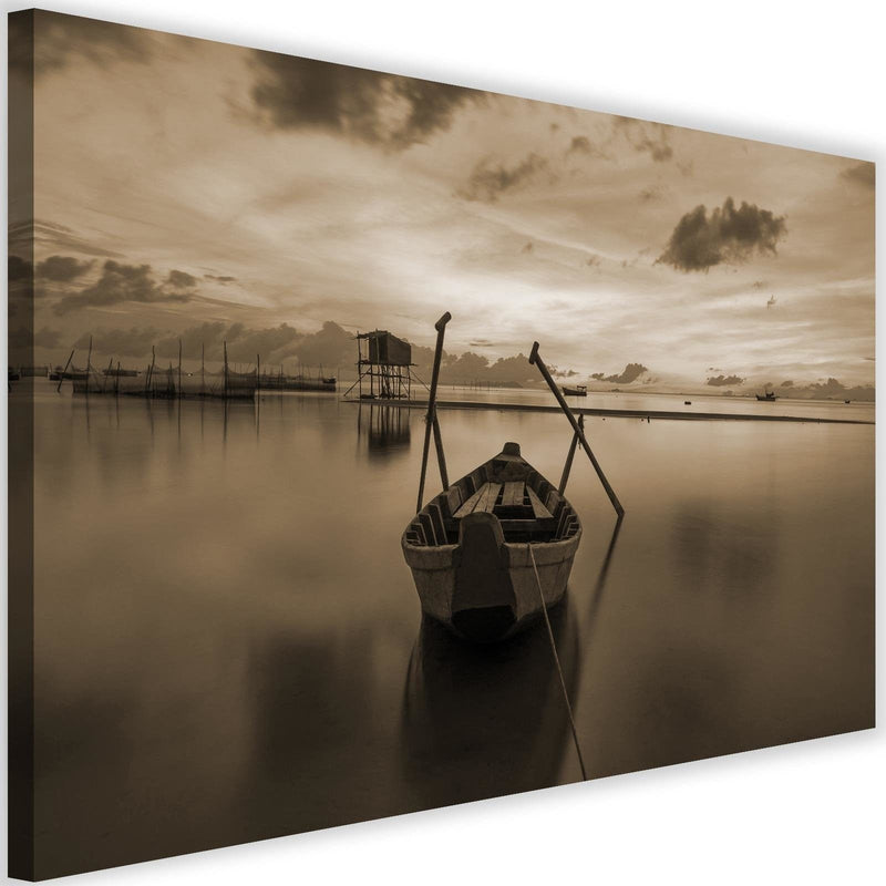 Kanva - Boat On Calm Lake 1  Home Trends DECO