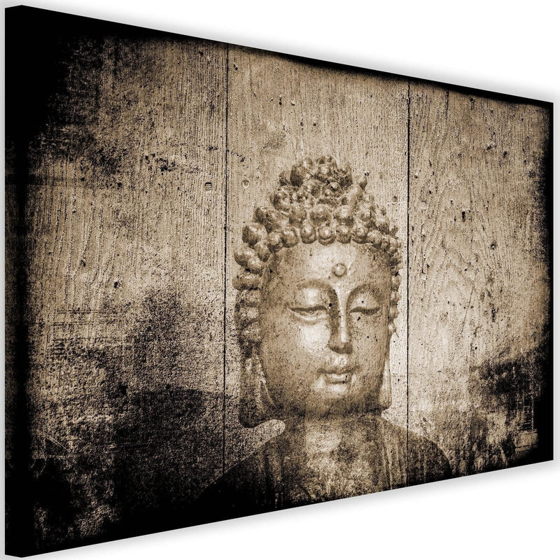 Kanva - Buddha On Wooden Background 4  Home Trends DECO