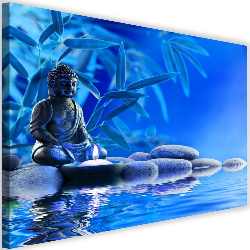 Kanva - Buddha Over The Water On The Rocks  Home Trends DECO