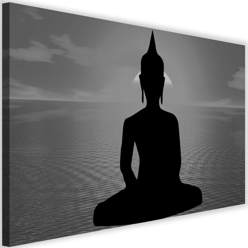 Kanva - Buddha Statue At Sunset 3  Home Trends DECO