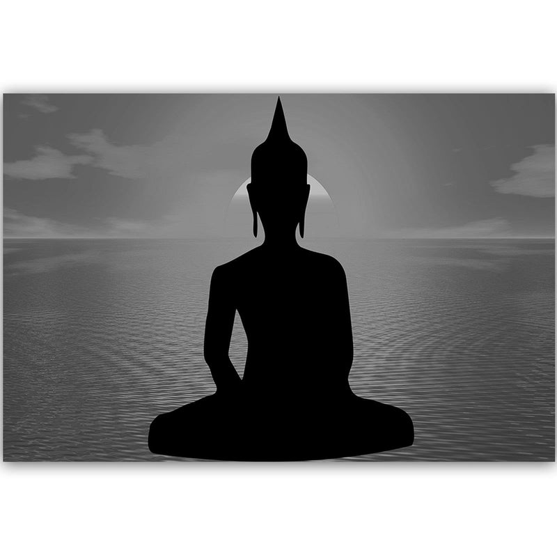 Kanva - Buddha Statue At Sunset 3  Home Trends DECO