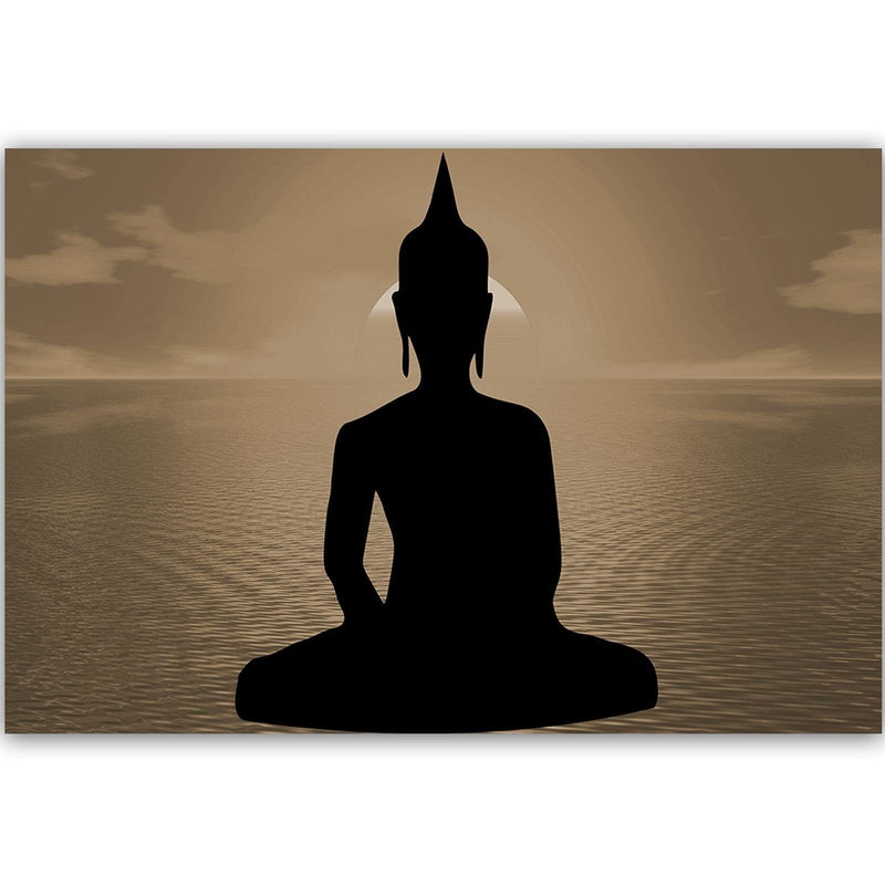 Kanva - Buddha Statue At Sunset 4  Home Trends DECO