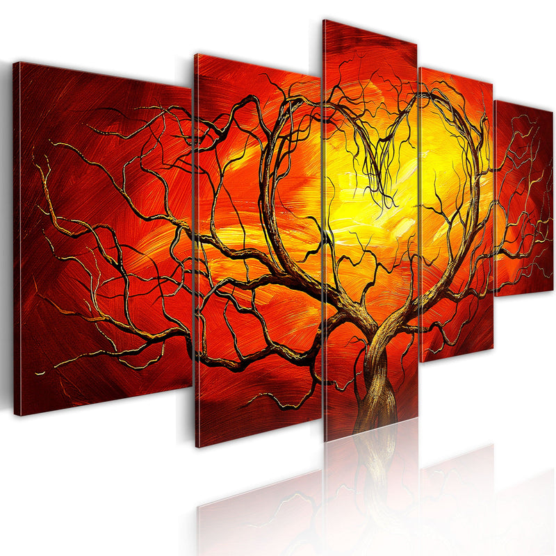 Glezna - Burning heart 200x100 Home Trends