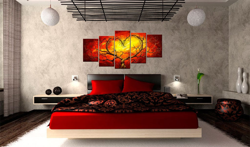 Glezna - Burning heart 200x100 Home Trends