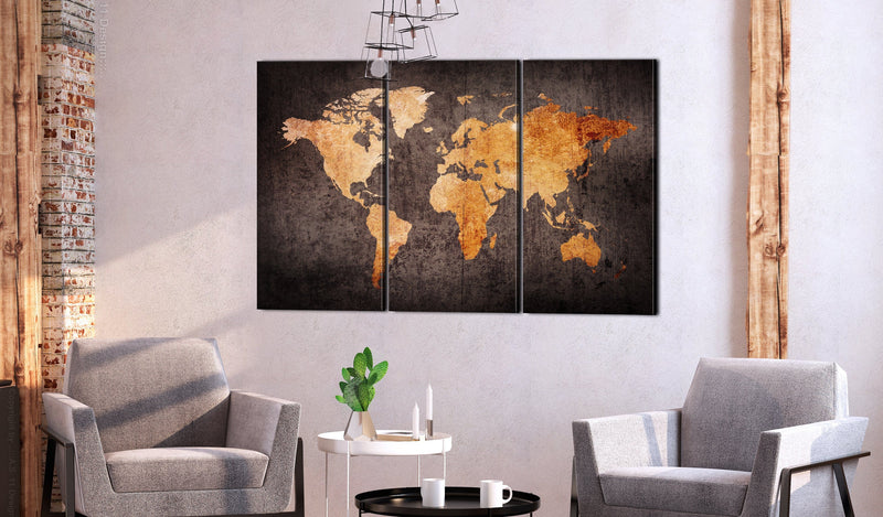 Glezna - Chestnut World Map Home Trends