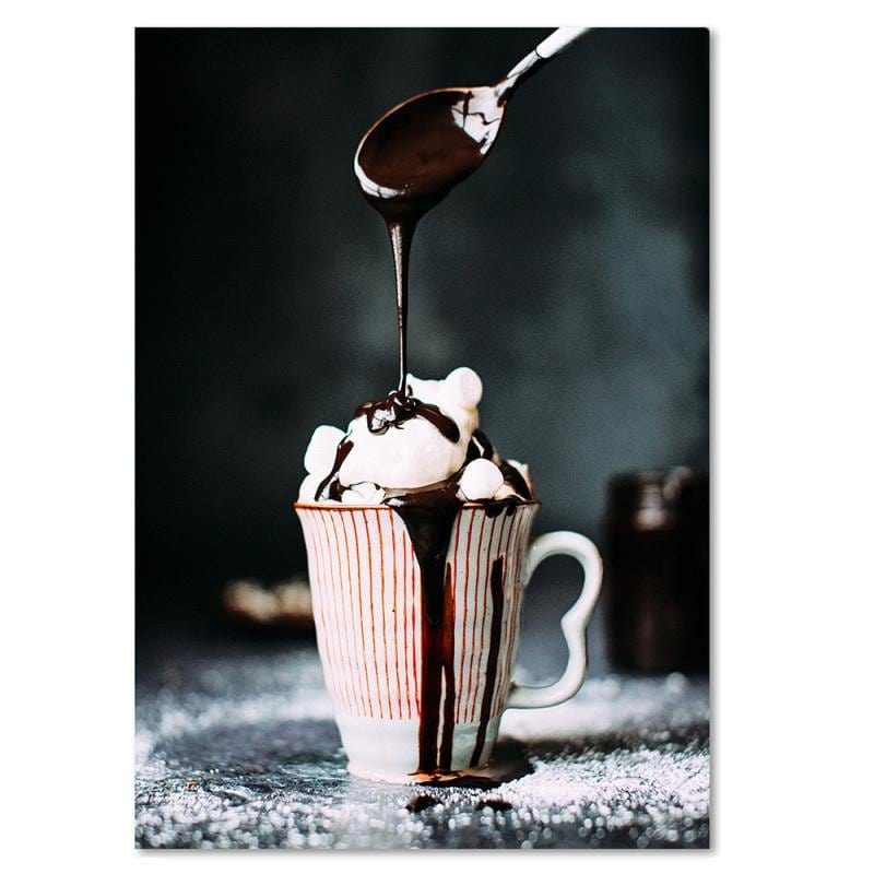 Kanva - Coffee With Whipped Cream And Chocolate  Home Trends DECO