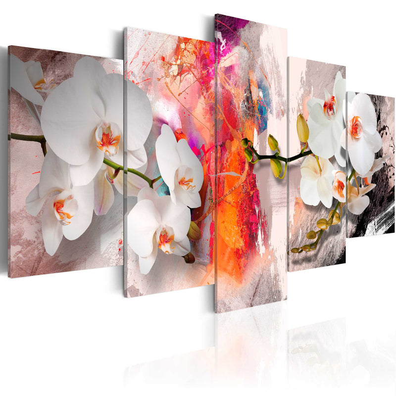 Glezna - Colorful background and orchids Home Trends