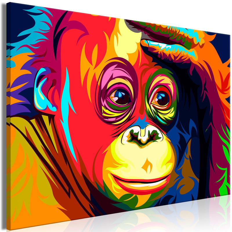 Glezna - Colourful Orangutan (1 Part) Wide Home Trends