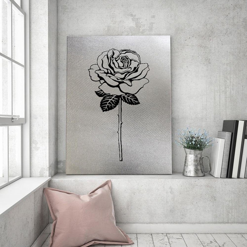 Kanva - Drawn Rose 1  Home Trends DECO