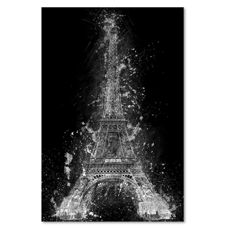 Kanva - Eiffel Tower At Night  Home Trends DECO