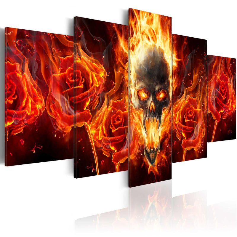 Glezna - Fiery skull Home Trends