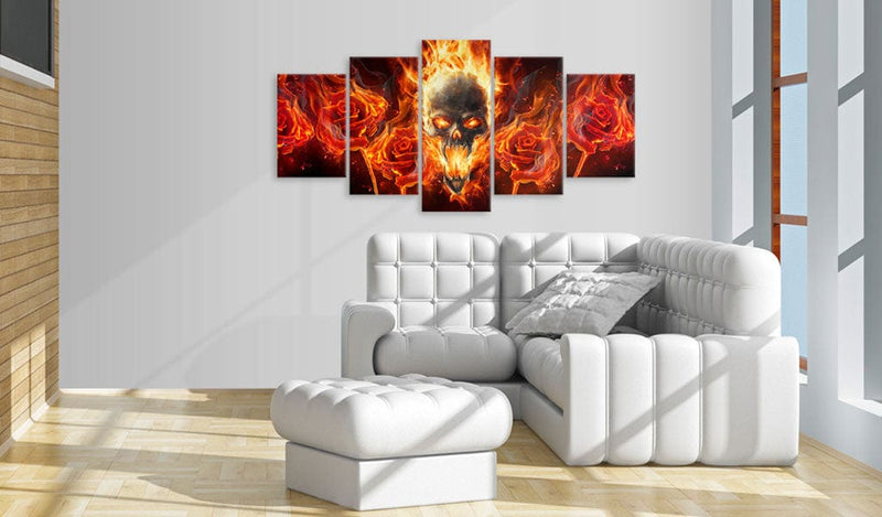 Glezna - Fiery skull Home Trends