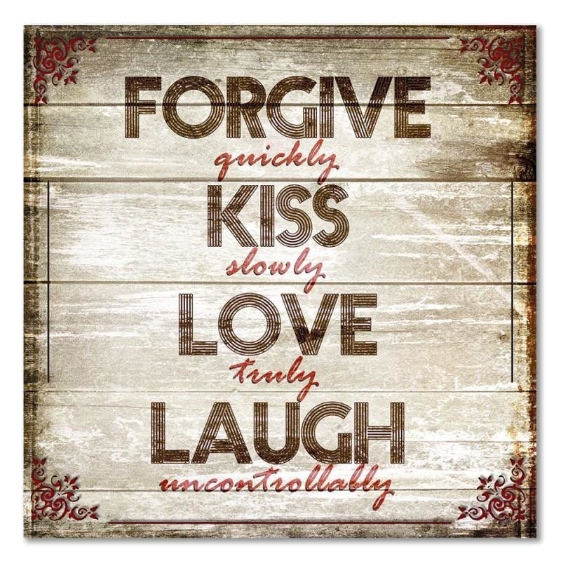 Kanva - Forgive Kiss Laugh Love  Home Trends DECO