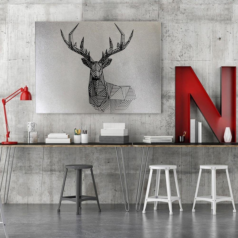 Kanva - Geometric Deer Head 1  Home Trends DECO