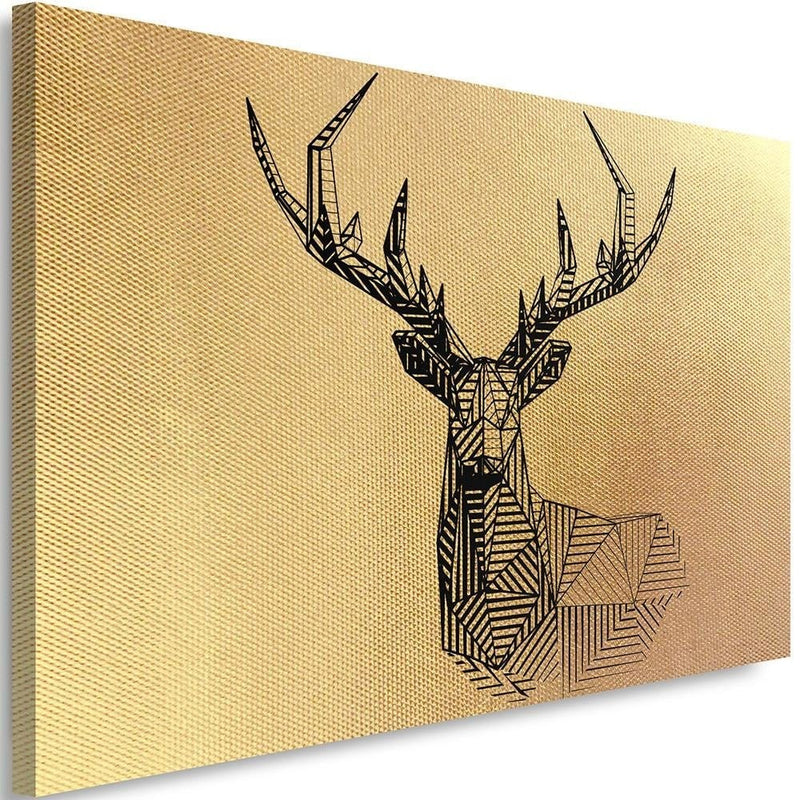 Kanva - Geometric Deer Head 2  Home Trends DECO