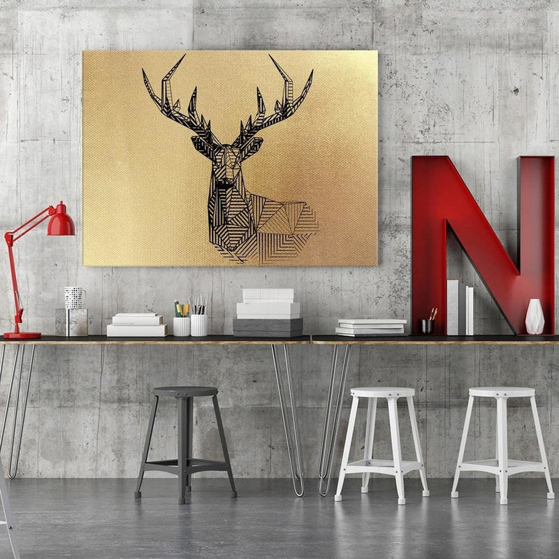 Kanva - Geometric Deer Head 2  Home Trends DECO