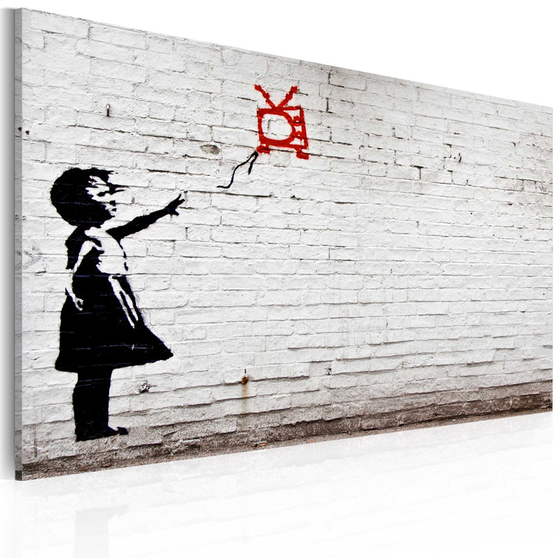 Glezna - Girl with TV (Banksy) 60x40 Home Trends