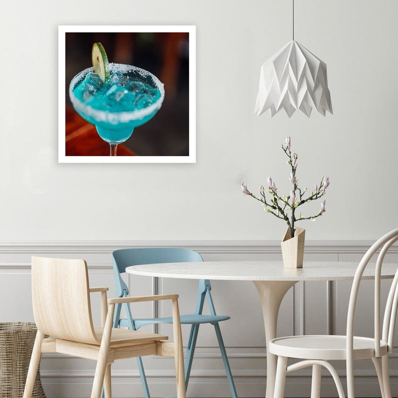 Kanva - Glass With A Blue Drink  Home Trends DECO