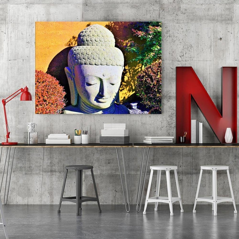 Kanva - Head Of Buddha Among Plants 1  Home Trends DECO