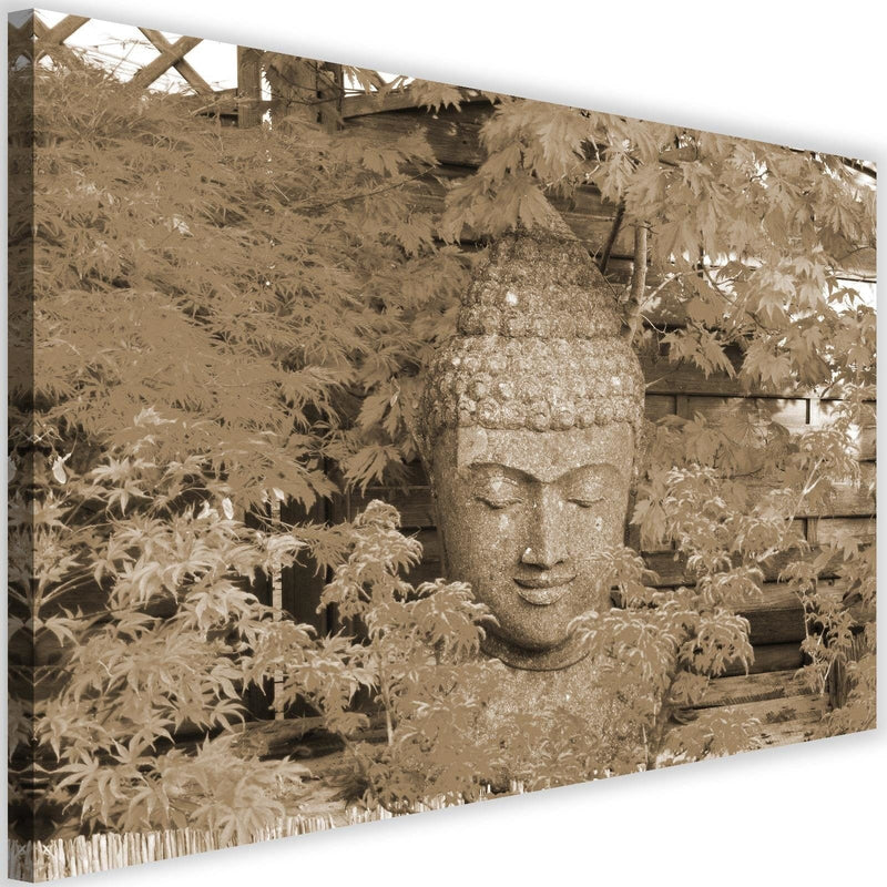 Kanva - Head Of Buddha Among The Leaves 4  Home Trends DECO