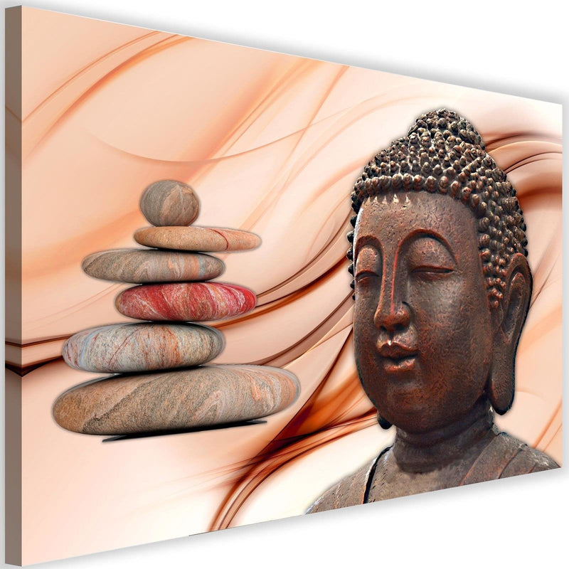 Kanva - Head Of Buddha And Stones Zen 1  Home Trends DECO