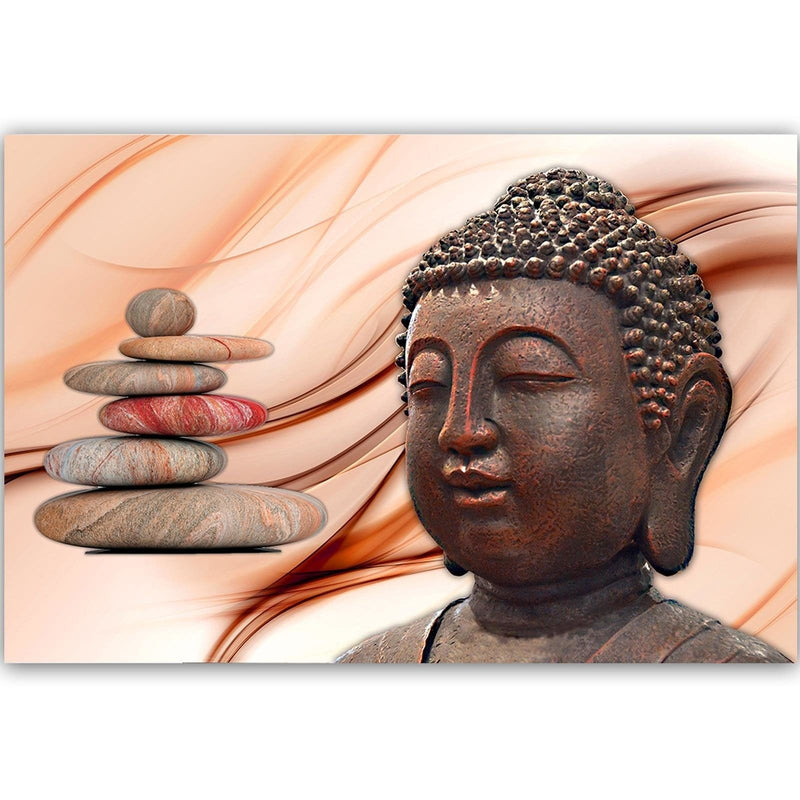 Kanva - Head Of Buddha And Stones Zen 1  Home Trends DECO