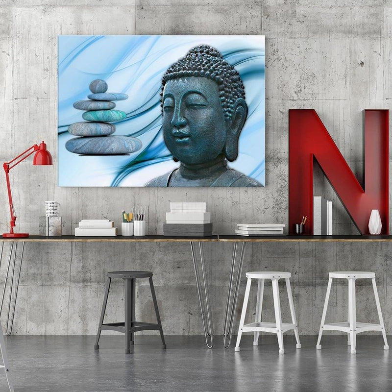 Kanva - Head Of Buddha And Stones Zen 2  Home Trends DECO