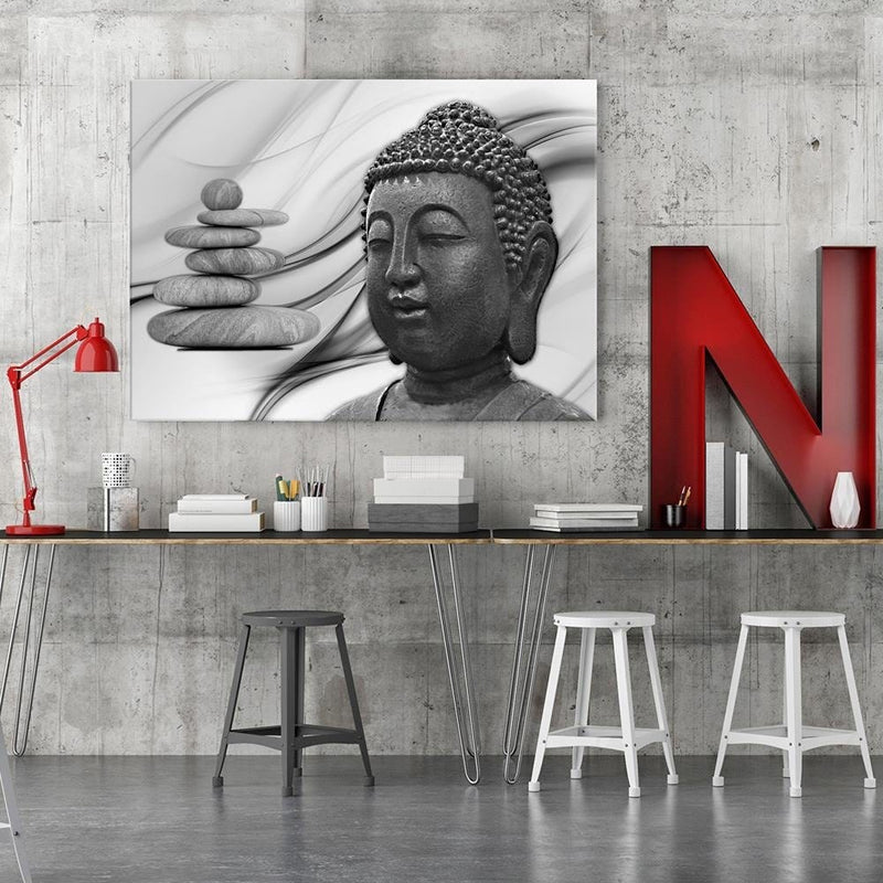 Kanva - Head Of Buddha And Stones Zen 3  Home Trends DECO