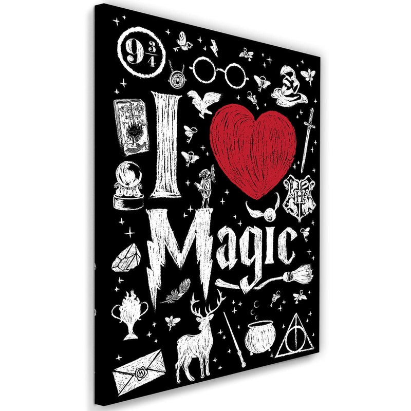 Kanva - I Love Magic Image Black And White  Home Trends DECO