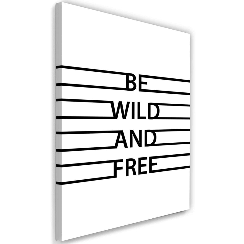 Kanva - Inscription Wild And Free  Home Trends DECO