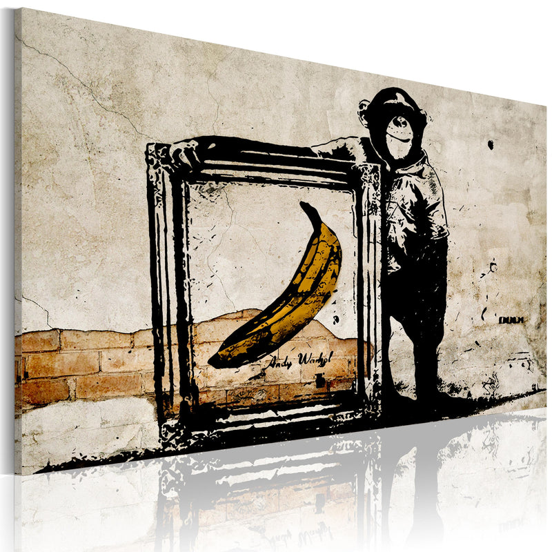 Glezna - Inspired by Banksy - sepia Home Trends