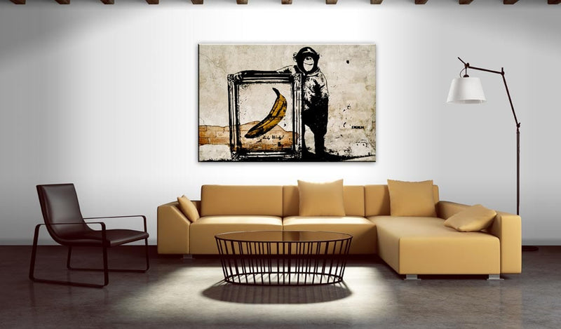 Glezna - Inspired by Banksy - sepia Home Trends