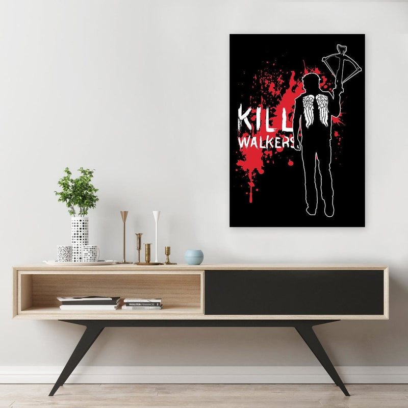 Kanva - Kill Walkers Image Black And White  Home Trends DECO