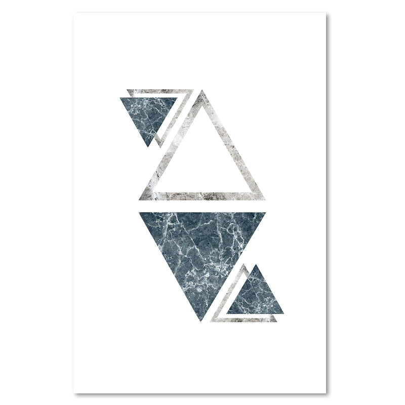 Kanva - Marble Triangles - Abstraction  Home Trends DECO