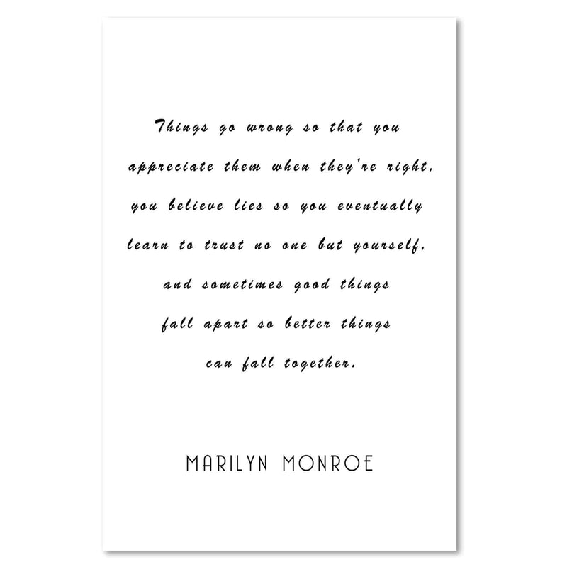 Kanva - Marilyn Quote  Home Trends DECO