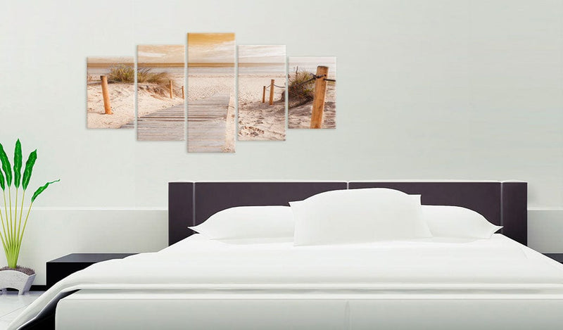 Glezna - Morning on the beach - sepia Home Trends