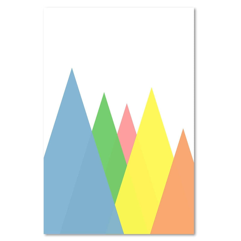 Kanva - Mountains As Abstract Triangles  Home Trends DECO