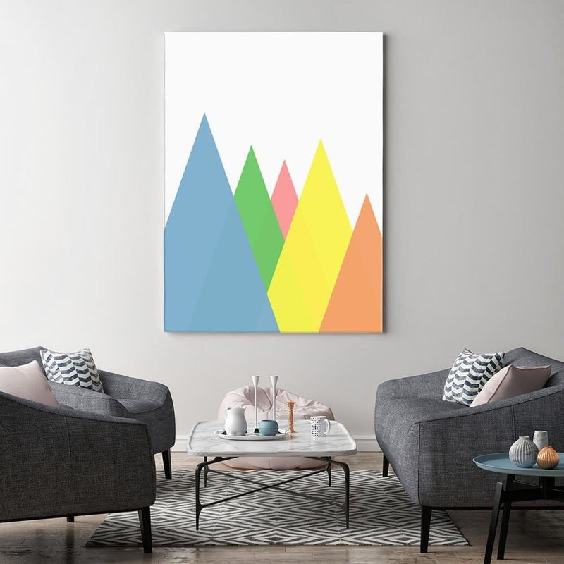 Kanva - Mountains As Abstract Triangles  Home Trends DECO