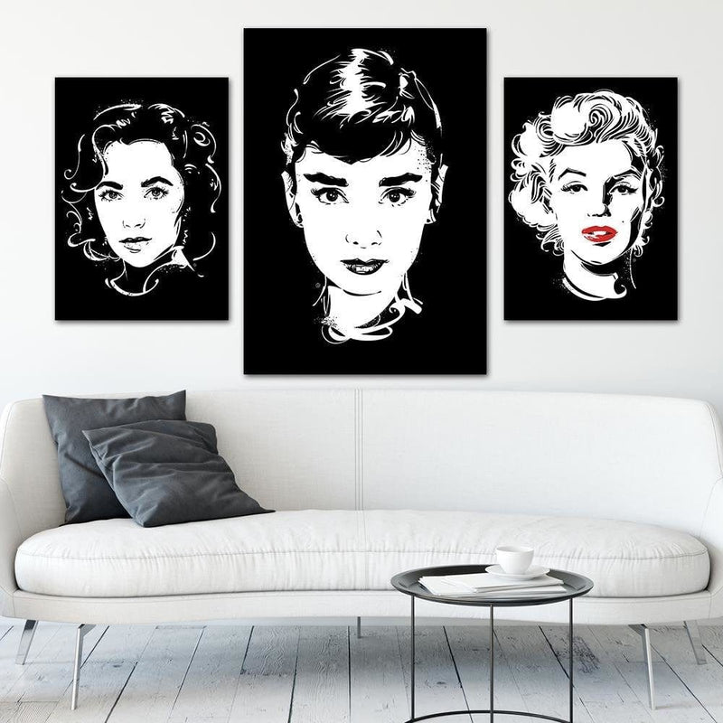 Kanva - Movie Star Image Black And White  Home Trends DECO