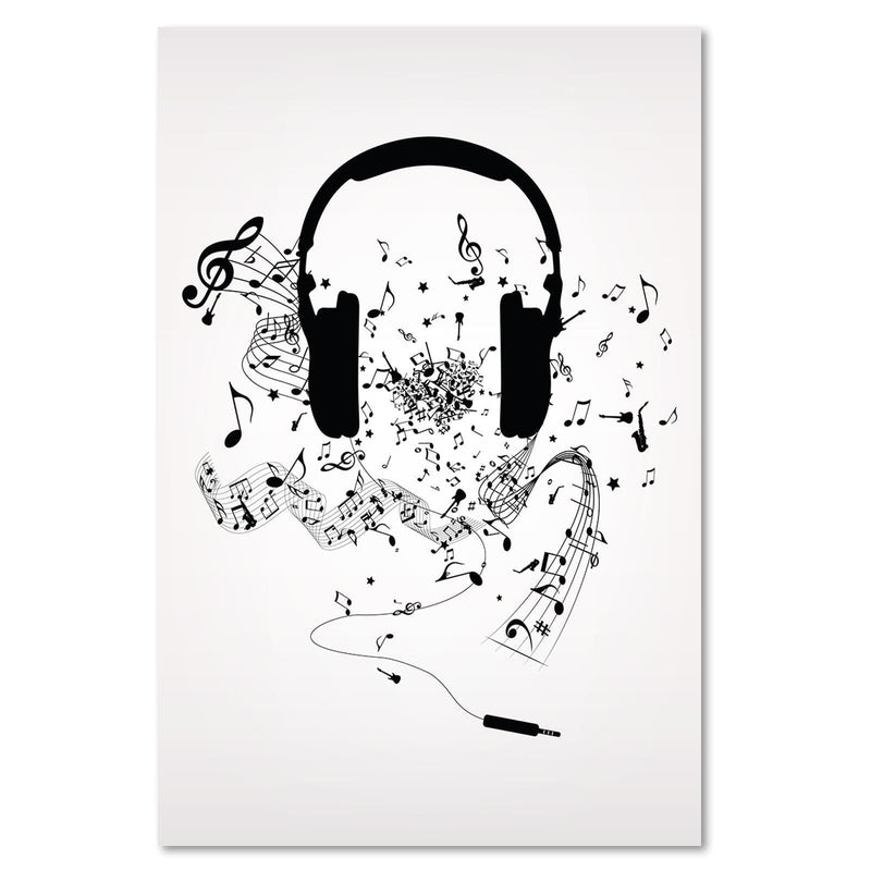 Kanva - Music Morife Image Black And White  Home Trends DECO