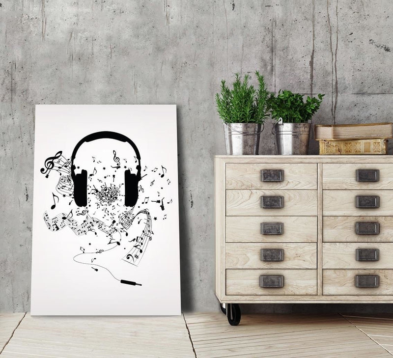 Kanva - Music Morife Image Black And White  Home Trends DECO