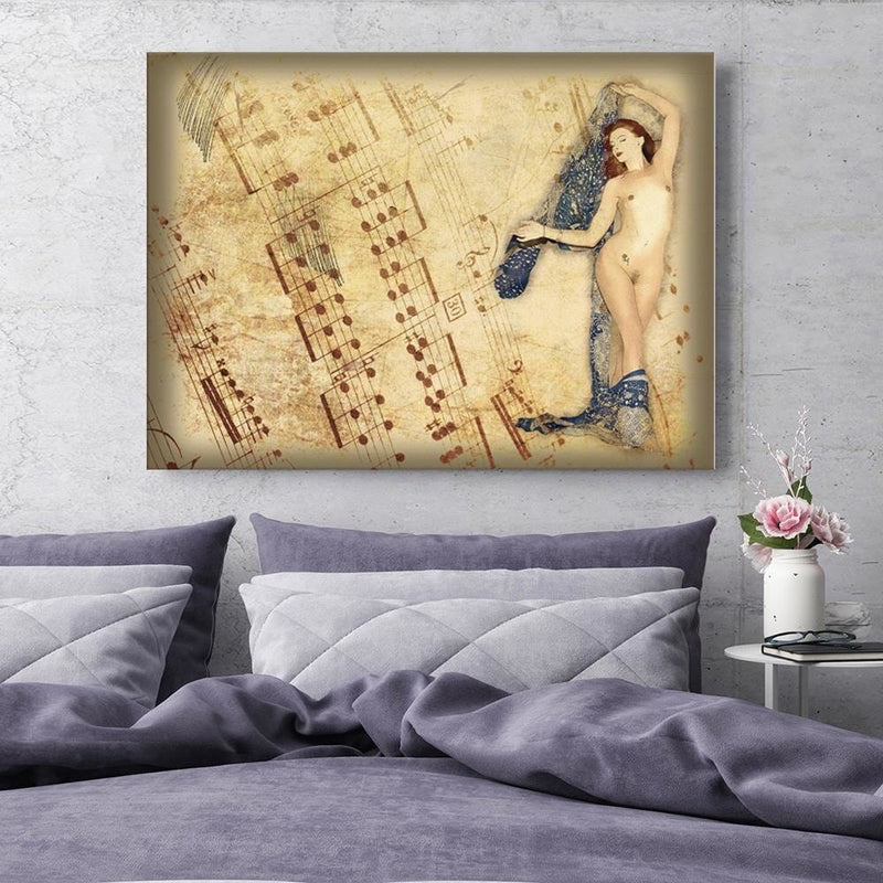 Kanva - Naked Woman With Headscarf  Home Trends DECO