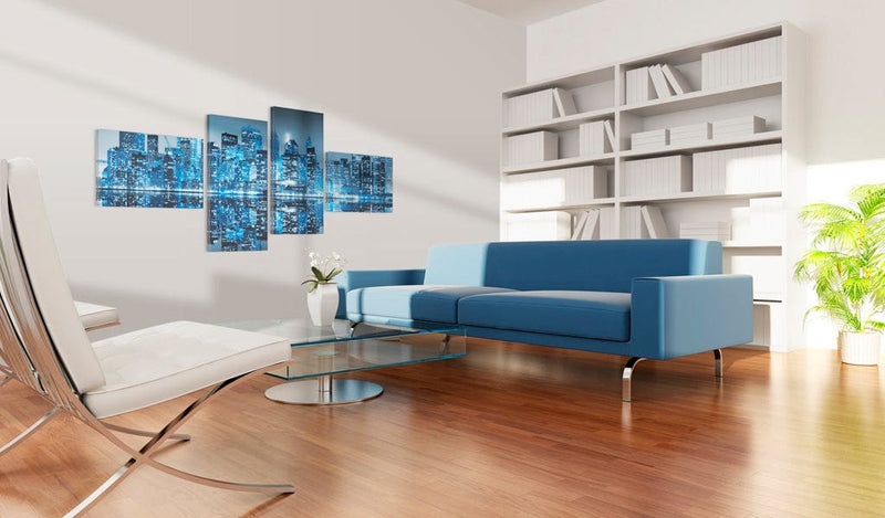 Glezna - New York's skyscrapers in blue colour Home Trends