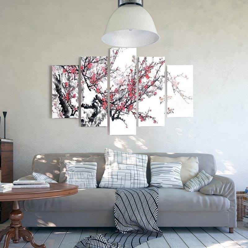 Kanva no 5 daļām - Type A, Japanese Cherry  Home Trends DECO