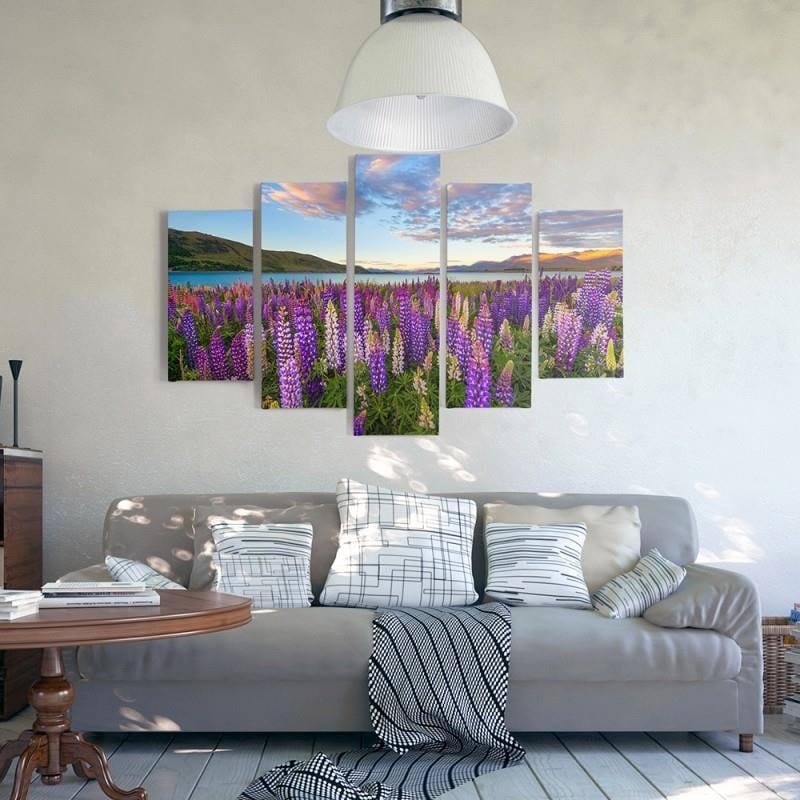 Kanva no 5 daļām - Type A, Lavender Field  Home Trends DECO