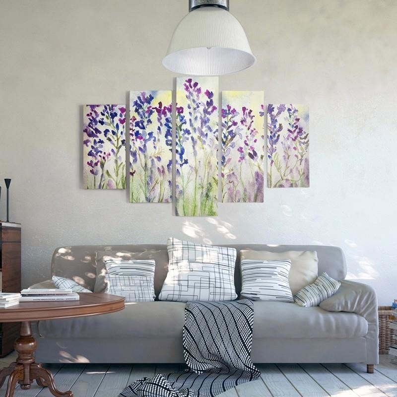 Kanva no 5 daļām - Type A, Purple Bells  Home Trends DECO