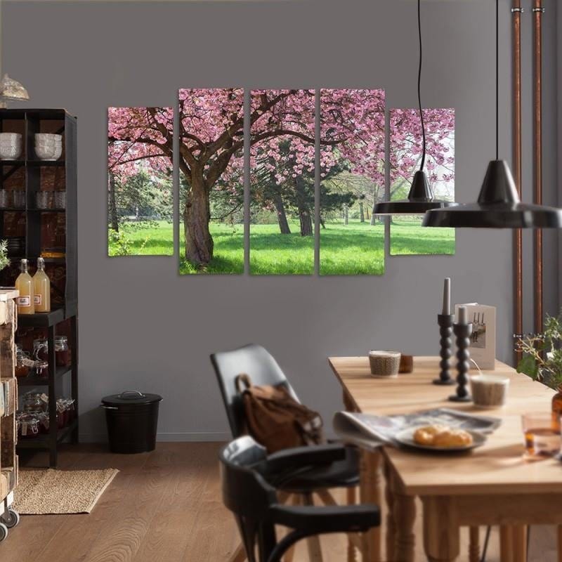 Kanva no 5 daļām - Type B, Blooming Tree  Home Trends DECO